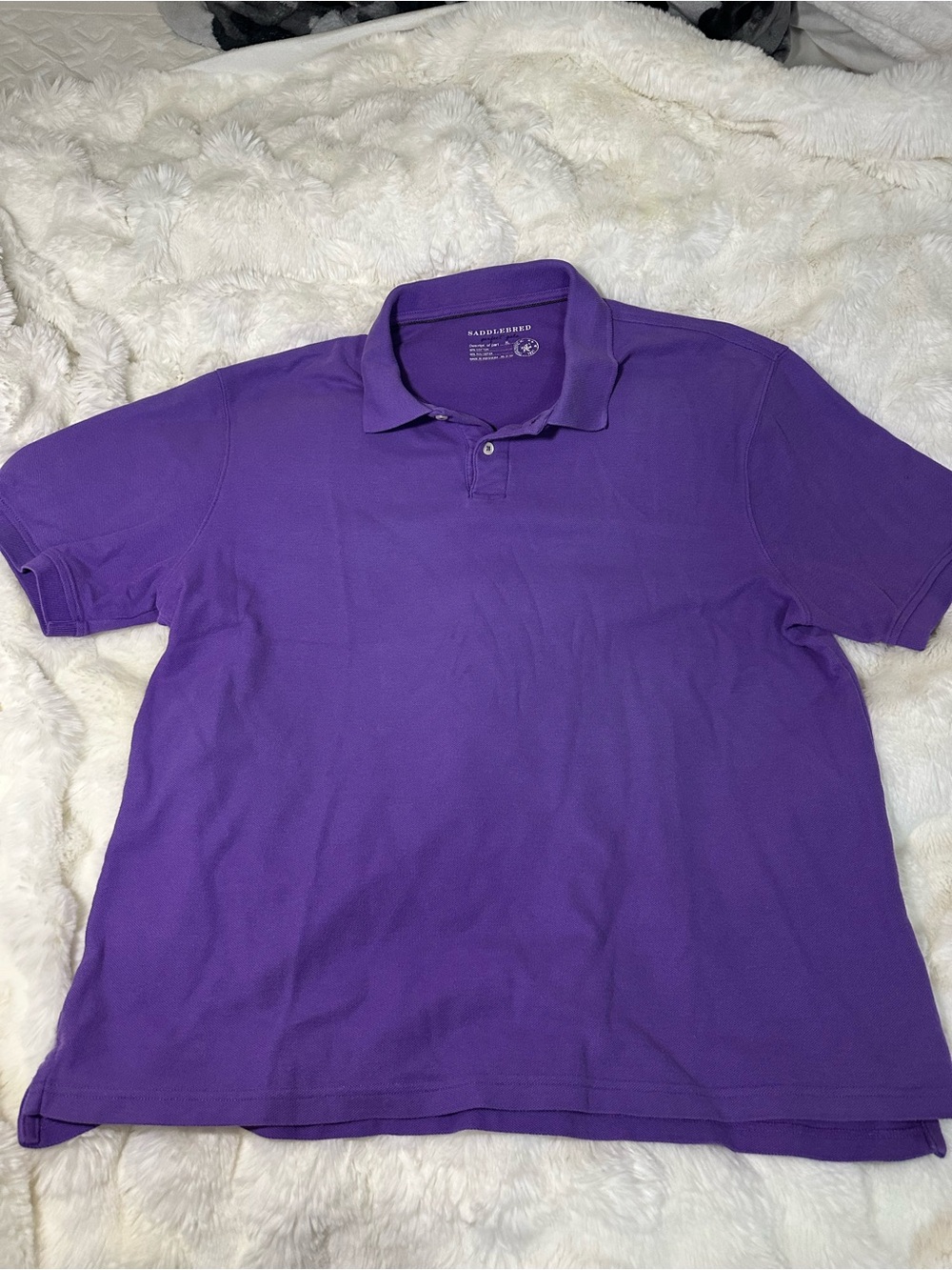 Saddlebred Purple Men’s Polo Shirt